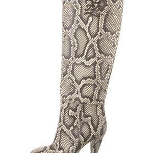 Fendi Karligraphy Snake-Print Leather Boot Sz 42